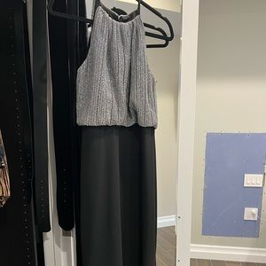 Badgley Mishka halter neck gown